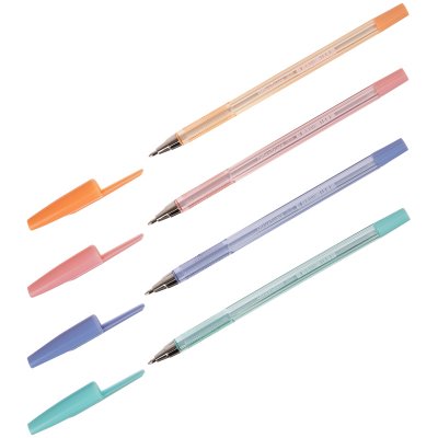 Ручка шариковая OfficeSpace "LC-Classic Tone" синяя, 0,7мм, корпус ассорти, штрих-код, 314404