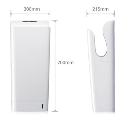 Сушилка для рук KSITEX UV-9999, 2050 Вт, ультрафиолет, погружного типа, время сушки 10 секунд, пластик, белая