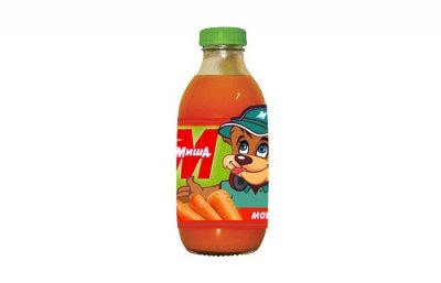 Нектар МИША морковь 0.33л ст.бутылка, [коробка 15шт]