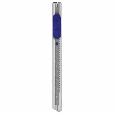 Нож канцелярский 9 мм BRAUBERG "Extra 60" металлический, автофиксатор, подвес, 237085
