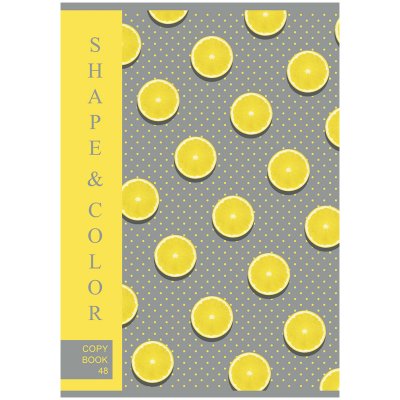 Тетрадь 48л., А4, клетка BG "Lemon Style", 321785
