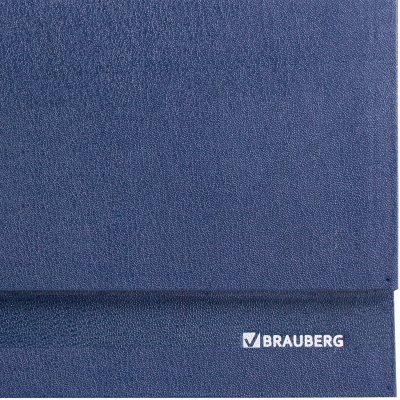 Планинг настольный недатированный (305х140 мм) BRAUBERG "Select", балакрон, 60 л., темно-синий, 123798