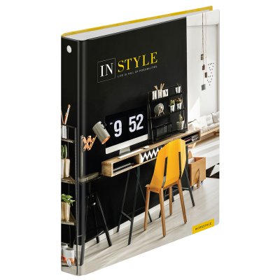 Тетрадь на кольцах А4, 100л., 7БЦ, ArtSpace "Офис. In style", глянцевая ламинация, 285804