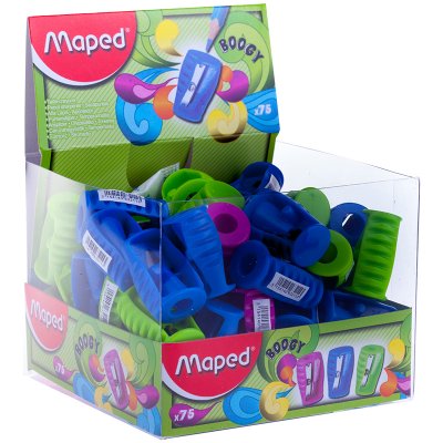 Точилка пластиковая Maped "Boogy" 1 отверстие, ассорти, 183549