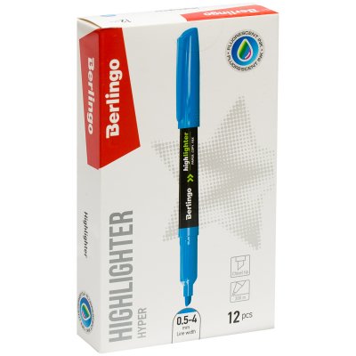 Текстовыделитель Berlingo "Textline HL400" голубой, 0,5-4мм, 279352