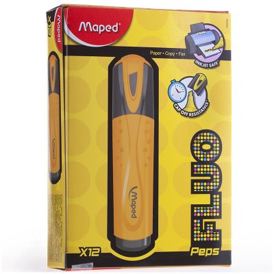 Текстовыделитель Maped "Fluo Pep's Classic" оранжевый, 1-5мм, 185736
