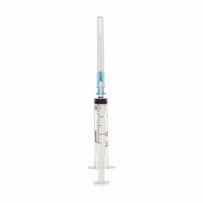 Шприц 3-х компонентный PASCAL, 2 мл, КОМПЛЕКТ 100 шт., в коробке, игла 0,6х30 - 23G, 120205