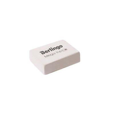 Ластик Berlingo "Mega Top", прямоугольный, натуральный каучук, 26*18*8мм, 220793