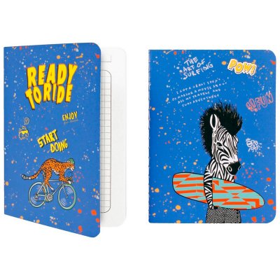 Записная книжка А6, 32л., Swag, сшивка, 80г/м2, тонированный блок, ассорти, 284498, HPR112