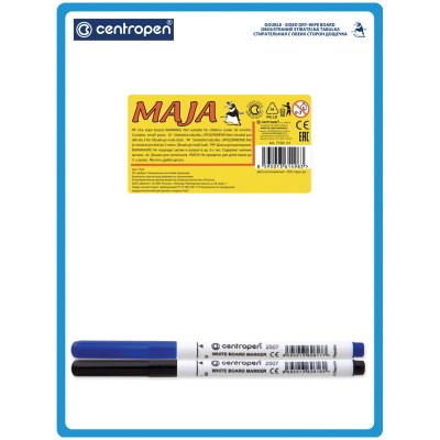 Доска для рисования с маркером двухсторонняя Centropen, А5, 214290