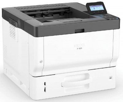 Принтер Ricoh P 501, A4, 43 стр/мин, дуплекс, сеть, PSL, PS3, USB 2.0 (стартовый картридж 6000 стр) (418363)
