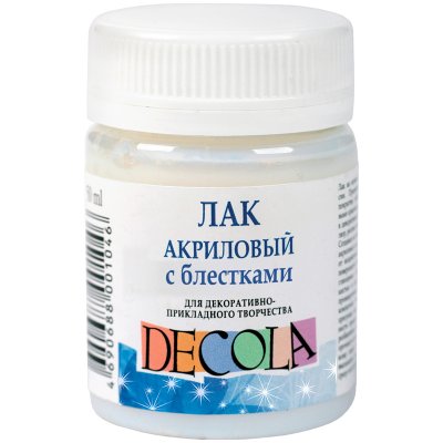 Лак акриловый с блестками Decola, 50мл, 216400, 5828958