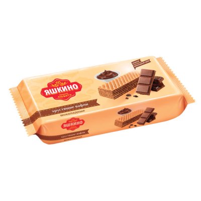 Вафли ЯШКИНО "Шоколадные", 300 г, ЯВ157