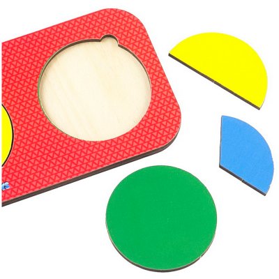 Игра-головоломка Woodlandtoys "Дроби. Б. П. Никитина. 1-й уровень", 3 круга, 311255