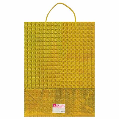 Пакет подарочный 33x12,7x44,7 см, ЗОЛОТАЯ СКАЗКА голография, 3 цвета, 606610