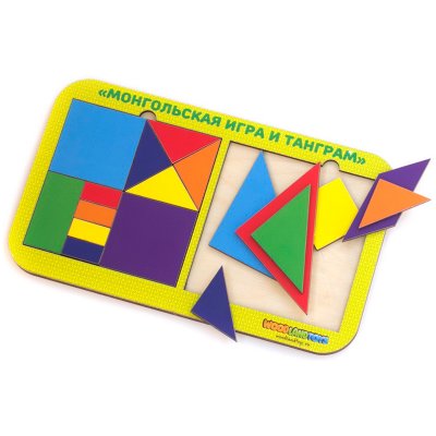 Игра-головоломка Woodlandtoys "Монгольская игра и танграм 2.0", 308866