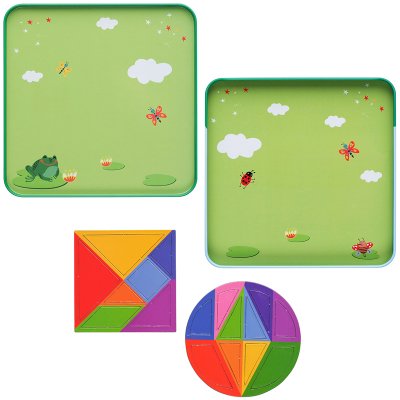 Магнитная игра Бумбарам Танграм, металлическая коробка, 344092