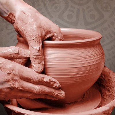Глина для лепки красная ОСТРОВ СОКРОВИЩ, 1 кг, готовая, размачиваемая, 664681