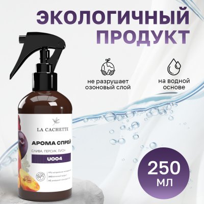 Парфюмированный спрей для дома и авто La Cachette U004 Bibliotheque, 250мл (на водной основе)