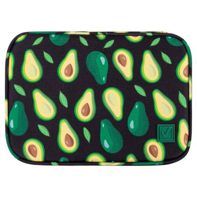 Пенал-косметичка BRAUBERG, 1 отделение, 1 откидная планка, ткань, 21x15x6 см, "Avocado", 270706