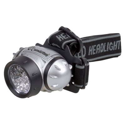 Фонарь налобный Smartbuy SBF-HL006-K, светодиодный, 21 LED, 3*ААА (не в комплекте), серый, 252057, SBF-HL006-K