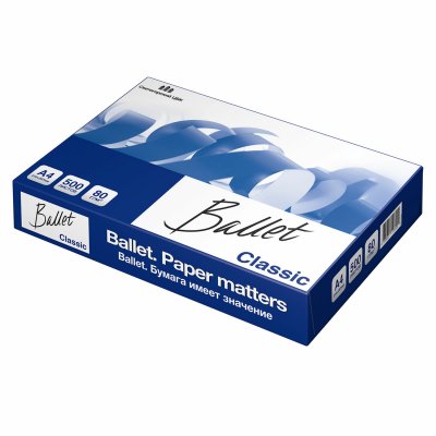 Бумага для офисной техники Ballet Classic (А4, марка B, 80 г/кв.м, 500 листов)
