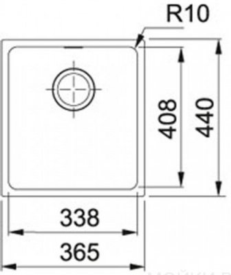 Мойка Franke SID 110-34 3,5, цвет оникс (125.0443.350)