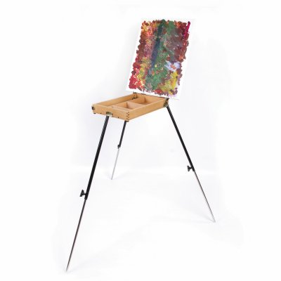 Этюдник BRAUBERG ART CLASSIC, бук, 40х25х7,5 см, высота холста 70 см, ножки металлические 90 см, ремень, 190655