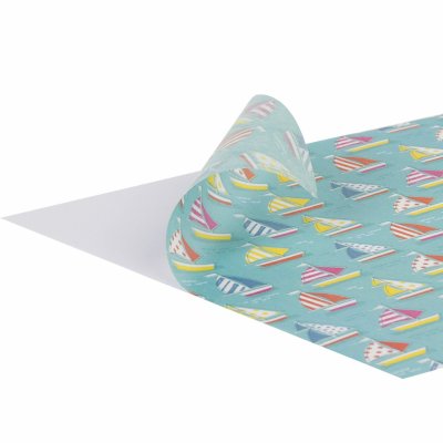 Цветная WASHI-бумага для декора "ЛЕТО", 15х15см, самоклеящаяся, 12 листов, 6 дизайнов, ОСТРОВ СОКРОВИЩ, 661720