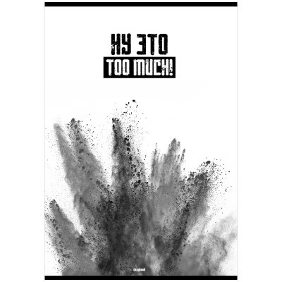 Тетрадь 80л., А4, клетка BG "Too much!", 298295