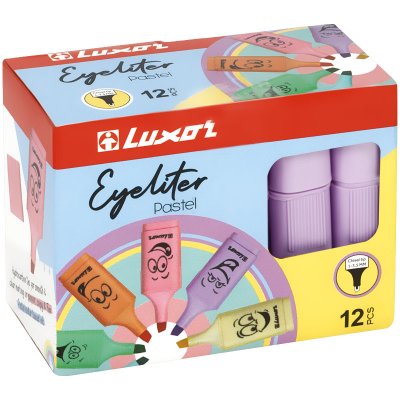 Текстовыделители Luxor Eyeliter Pastel пастельный фиолетовый, 1-4,5мм, 338394