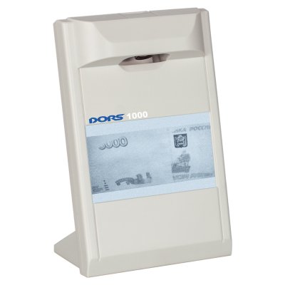 Детектор банкнот DORS 1000 М3, ЖК-дисплей 10 см, просмотровый, ИК-детекция, спецэлемент "М", серый, 1000M3