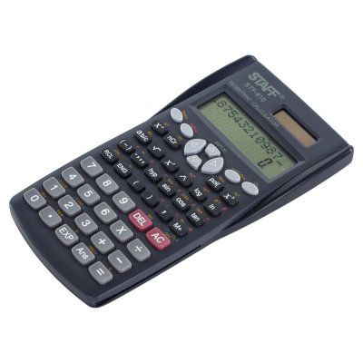 Калькулятор инженерный двухстрочный STAFF STF-810 (181х85 мм), 240 функций, 10+2 разрядов, двойное питание, 250280
