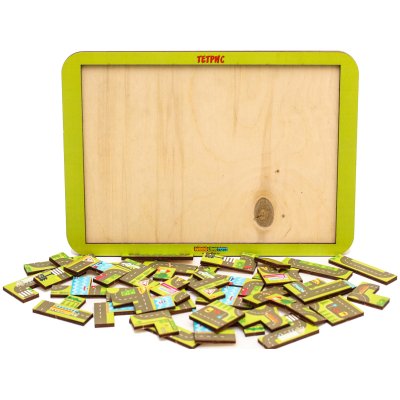 Игра-головоломка Woodlandtoys "Тетрис большой. Карта города", 311257