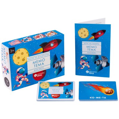 Игра настольная Феникс Toys "Мемо. Космос", картонная коробка, 325832