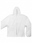 Комбинезон одноразовый с капюшоном, спанбонд, 30 г/м2, XXXL (60-62), белый