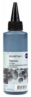 Чернила Cactus CS-I-EPT2611 фото черный 100мл для Epson ExpHo XP600/605/700/800