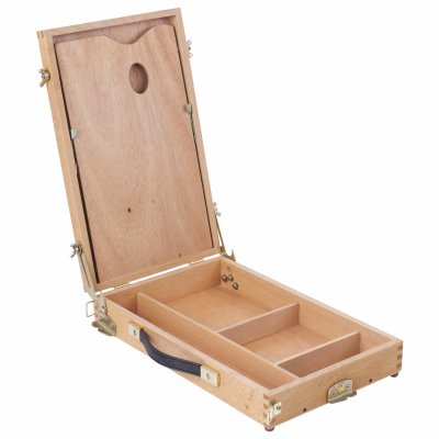 Этюдник BRAUBERG ART CLASSIC, бук, 40х25х7,5 см, высота холста 70 см, ножки металлические 90 см, ремень, 190655