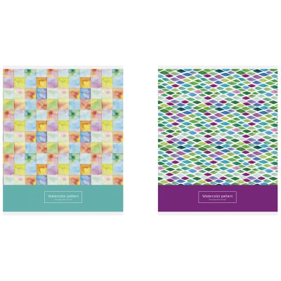 Тетрадь 48л., А5, клетка ArtSpace "Узоры. Watercolor pattern", суперэконом, 276228