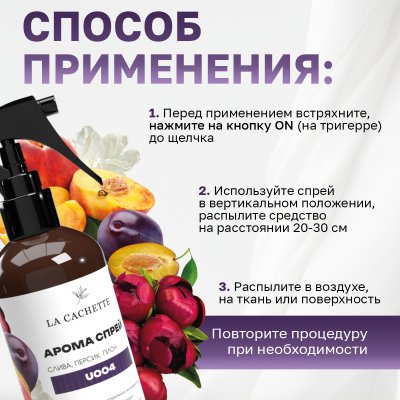 Парфюмированный спрей для дома и авто La Cachette U004 Bibliotheque, 250мл (на водной основе)
