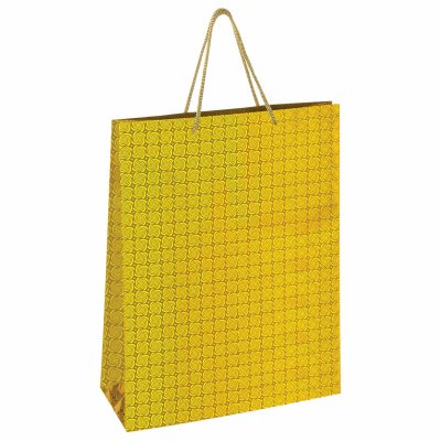 Пакет подарочный 33x12,7x44,7 см, ЗОЛОТАЯ СКАЗКА голография, 3 цвета, 606610