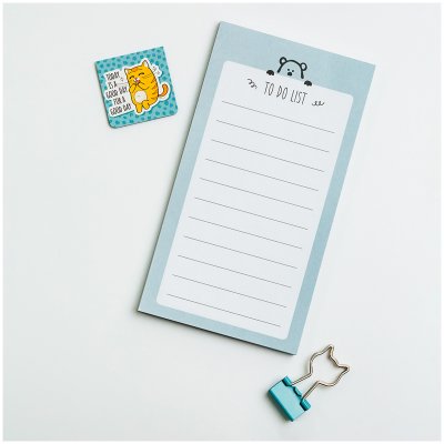 Блок для записей (To Do list) MESHU 8,0*15,0см, 50л., Dew, mint сandy, на склейке, 320483, MS_39253
