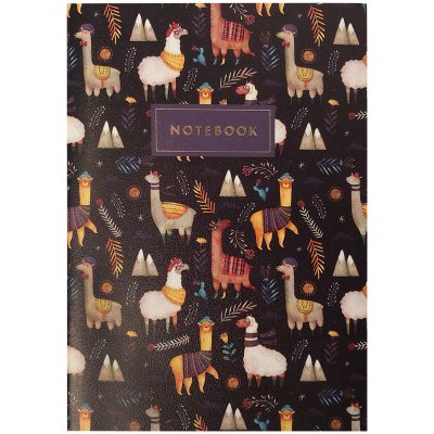 Записная книжка А5 24л., сшивка Lamas 90г/м2, золотое тиснение, тонированный блок в точку, 340394, 1100492