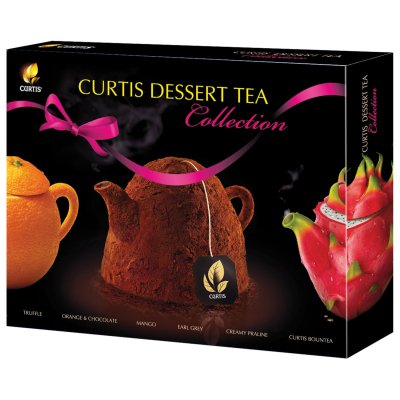Чай CURTIS (Кёртис) "Dessert Tea Collection", набор 30 пакетиков, ассорти (6 вкусов по 5 пакетиков), 58,5 г, 100933